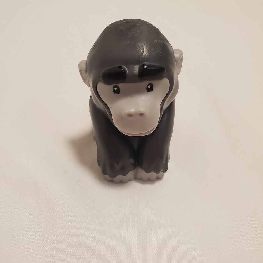 New! Fisher Price Little People Zoo Gorilla Safari Animal Black Ape Animal